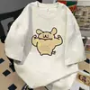 Camiseta de Manga Corta Deportiva Casual de Algodón Puro de 190g con Dibujos Animados Musculosos, Corte Holgado de Verano, Top de Media Manga para Pareja para Hombre