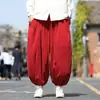 Pantalones de Linterna Casuales de Color Sólido, Tamaño Grande, Estilo Chino, para Hombre, Otoño e Invierno, Modernos, Holgados, de Pana, Harem Joggers