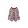 YOJIA Camiseta de Manga Larga para Niña Primavera 2025 Nueva Llegada Estilo Coreano Camiseta Rayada para Niña Pequeña Cuello Redondo Top Infantil Primavera