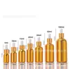 Botellas de Aceite Esencial de Fábrica, Botellas Dispensadoras de Vidrio, Botellas de Aceite Esencial Doradas Electroplateadas de 10ml 30ml, Botellas Vacías, Gama Alta