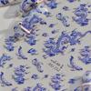 Tomoni pegatinas para uñas doradas sin pérdida cooperación pegatinas para uñas retro japonesas al por mayor dragón de porcelana azul y blanca MS532