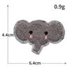 Bordado Computadorizado Adesivo Termofusível Tecido para Bordado Adesivos Urso Desenho Animado Elefante Animal Patch Adesivos DIY Patch para Passar a Ferro Atacado