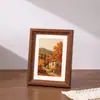 Marco de Fotos de Madera Retro Simple de 6 pulgadas para Mesa de Escritorio Marco de Rompecabezas 3D de 10 pulgadas Marco para Colgar en la Pared Uso Horizontal y Vertical Ventas Directas del Fabricante