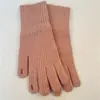 Guantes de nicho con pantalla táctil de Corea del Sur, guantes de lana tejidos para mujer, otoño e invierno, gruesos, cálidos, protectores de mano, guantes de cinco dedos para estudiantes