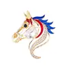 Broche de Aleación Año del Caballo de Lujo de Gama Alta Nicho para Mujer Moda Broche del Año del Zodiaco Joyería Aleación de Zinc