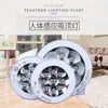 Luz de Teto com Sensor Infravermelho de Corpo Humano LED Controle por Som e Luz 7W12W Sensor de Corredor Sensor Inteligente de Emergência contra Incêndio