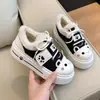 2026 Zapatos Blancos de Suela Gruesa para Mujer Lindos Suaves Chica Zapatos de Lona Mujer Suaves Lindos Cómodos Zapatos de Cabeza Grande Otoño Nuevo Estilo Zapatos de Plataforma Mujer