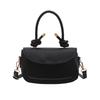 Bolso Satchel Casual Pequeño Cuadrado para Mujer 2025 Verano Nuevo Retro Color Puro Commuter Hombro Bandolera Bolso Saddle