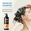 Shampoo de Óleo de Argan OEM Transfronteiriço Nutritivo, Suavizante, Macio e Volumoso Shampoo para Cuidados com os Cabelos Que Controla a Oleosidade, Elimina a Caspa, Fortalece os Fios e os Repara