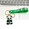 Chaveiro Pingente Criativo Celebridade da Internet Fofo Panda Vermelho de Bambu Presente para Crianças Acessórios para Mochila de Casal Venda por Atacado