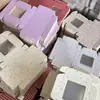 Caja de Empaque para Diadema Hecho a Mano, Diadema con Logo Personalizado, Caja de Regalo para Aro de Pelo Pinza de Plátano, Caja Fina de Avión con Ventana Impresa