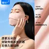 Mascarilla de Protección Solar para Mujer, Máscara de Sombrilla con Protección UV para Ojos para Ciclismo de Verano, Mascarilla de Protección Solar Transpirable de Seda de Hielo de Alta Calidad