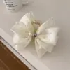 Pinza de Garra con Lazo de Pedrería y Malla Estilo Coreano Pinza Tiburón de Gama Alta para Recogido Completo de la Parte Posterior de la Cabeza Nuevo Pinza para el Cabello Accesorios para el Cabello