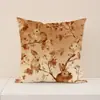 Almohada de Pascua de Amazon Funda de Almohada con Estampado de Conejo Floral Cojín para Decoración del Hogar Funda de Almohada de Lino