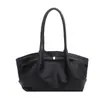 Bolsa Grande Capacidade Transfronteiriça Feminina Outono/Inverno Retro Nova 2026 Casual Única Alça Bolsa Plissada Textura Bolsa Tote Estudante