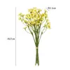 Flores de manzanilla artificiales, adornos pequeños tipo margarita para decoración del hogar, alta calidad, flores de seda realistas, ramos de flores artificiales