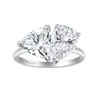 Joyería de Plata Transfronteriza Europea y Americana, Anillos de Plata Pura, Anillos de Joyería de Mano de Plata S925 con Circonita de Alta Gama, Fábrica de Joyería Personalizada