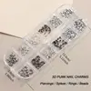 Accesorios Transfronterizos para Uñas, Anillos Metálicos Exagerados para Uñas Estilo Punk Hot Girl, Decoraciones de Uñas Portátiles para DIY