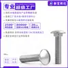 Pernos de Carruaje de Acero Inoxidable 304 GB12 Pernos de Cabeza Redonda Grande Cuello Cuadrado Pernos de Conexión para Marco de Puente de Estante m4m5m12