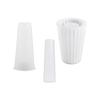 Elevado cimento gesso vaso molde diy cristal epóxi redondo listrado vaso molde de silicone em estoque atacado