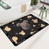 Alfombrilla absorbente de diatomeas para cocina, baño, puerta, secado rápido, antideslizante