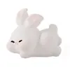 Enfeites de paisagem em miniatura, coelho de desenho animado fofo para decoração DIY, artesanato em resina, enfeites criativos para mesa