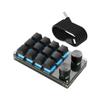 Teclado Mecánico Pequeño, Teclado Personalizado con Perillas, Switches Rojos Intercambiables en Caliente, Teclado para Gaming y Edición
