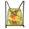 Nueva Bolsa de Almacenamiento con Tema de Estrellas para Niños y Estudiantes, Bolsa de Cordón Grande de Dibujos Animados, Bolso de Mano Portátil, Venta Caliente al por Mayor