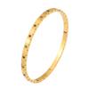 Pulsera de Acero de Titanio con Diamantes Cuadrados de Colores, Color Dorado, Pulsera Sólida y que No se Desvanece para Mujer, Pulsera de Lujo Ligero de Moda de Gama Alta al por Mayor