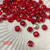 Uña diamante roja de fondo puntiagudo Decoraciones mixtas de diamantes al por mayor Año Nuevo rojo amor gordo uña cuadrada decoraciones de diamantes