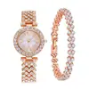 Reloj de Pulsera de Moda de Cielo Estrellado de Venta Caliente al por Mayor para Comercio Exterior con Diamantes Incrustados de Flores para Mujer Cuarzo