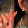 Aretes de nicho de explosiones transfronterizas no se desvanecen aretes de diamantes de alta gama aretes de circonita de moda europea y americana para el día a día
