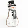 Los productos de madera son muy populares en el extranjero, decoración de escritorio de muñeco de nieve de Navidad de 3 piezas, manualidades de madera, venta al por mayor de accesorios de Yiwu