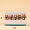 Estilo Ins Desenho Animado Decoração de Bolo de Aniversário Vela Flor Chapéu de Festa Urso Rosto Sorridente Coração Velas de Aniversário para Crianças