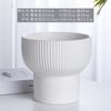 Vaso de Flores Nórdico Cerâmica com Prato Rosa Grande Extra Grande Preço Especial Liquidação Simples Doméstico Dieta Verde Chlorophyllum Vaso Suculenta