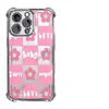 Comércio Exterior Mais Vendido Capa de Celular Transparente Rosa Floral Fresca e Simples para Apple 17, 18 Pro Max Capa com Airbag Anti-Queda