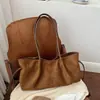2026 Nuevo Bolso Tote de Gamuza Estilo Casual Simple Coreano Bolso de Hombro Cruzado de Moda Estilo Retro Artístico