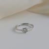 Anillo simple de plata esterlina 990 rosa brillante que no se desvanece, nicho, avanzado, de lujo ligero, ajustable, de boca abierta. Producto Nuevo