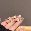 Clip para el pelo de chica dulce con esmalte de color temperamental, flor pequeña, nuevo clip para el flequillo lateral de mujer, clip de pelo de alto sentido