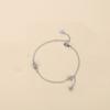 Pulsera de ojo de la suerte y corazón estilo europeo y americano oro real chapado grueso alto sentido alta retención de color dulce para niña pulsera versátil