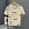 Camiseta de manga corta para hombre de fabricantes directos, nueva de verano, estampado de letras, juventud, marca de moda Ins, top de moda para hombre