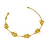 Pulsera de calabaza mariposa oro antiguo de alto color láser tienda de oro con joyería flash nicho lujo cuatro hojas