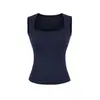 Camisola Gris para Mujer 2026, Cubriendo los Lados del Busto, Cuello Cuadrado, Sin Mangas, Tirantes Anchos, Estilo Retro Americano, Top Básico Sexy