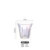 Ins Estilo Café Copo de Vidro Temperado Bombardeiro Cor Americana Transparente Retro Sujo Latte Australian White Cup