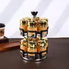 Conjunto de Temperos Selecionados Cuidadosamente, Pote de Sal de Vidro para Cozinha, Caixa Selada, Caixa de Temperos para Armazenamento na Cozinha, Pote de Temperos para Alimentos