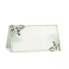 Cartão de Mesa Verde Abeto Placa de Mesa Qiuyu Montanha Grão de Madeira Ciano Casamento Hotel B&B Adequado para Pronto para Uso de Alta Aparência e Versátil