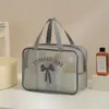 Bolsa cosmética de malla para almohada, bolsa de almacenamiento de malla de gran capacidad, bolsa de aseo portátil para viajes, organizador de viaje para mujer