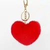 Accesorios para Llavero Corazón Peludo de Melocotón Imitación Joyería de Felpa Amor Colgante Accesorios Multifunción para Maletas Accesorios Decoración