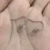 Gancho de orelha acessórios de joalheria semiacabados material diy feito à mão aço inoxidável 316 acessórios para brincos acessórios para brincos com gancho de orelha