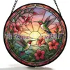 Pendente Colar de Vidro Colorido Beija-flor Pôr do Sol Ornamento de Vidro para Casa Decoração de Janela Apanhador de Sol para Jardim